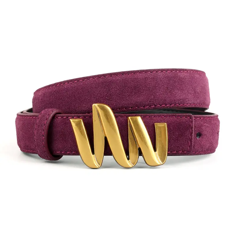 Women Genuine Leather Bow Belt with Skirt Suit Decoration - Image 4