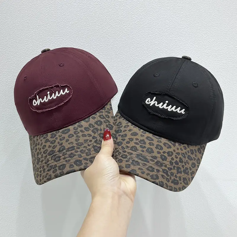 Korean Style Leopard Print Baseball Cap Men Women - Image 5
