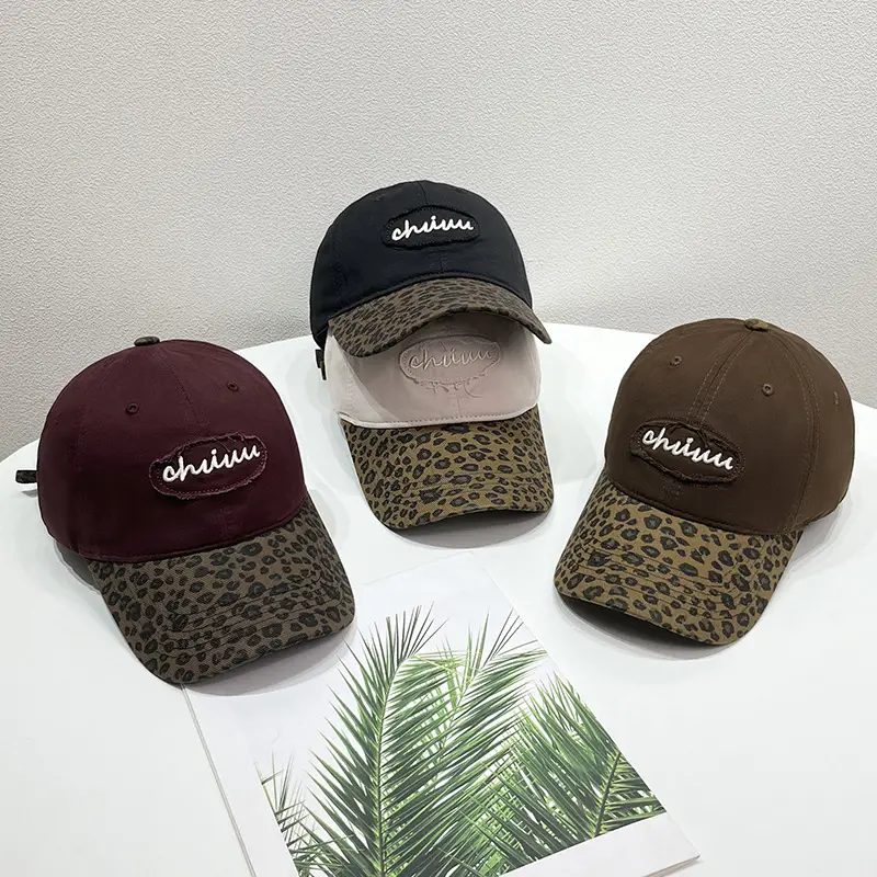 Korean Style Leopard Print Baseball Cap Men Women - Image 6