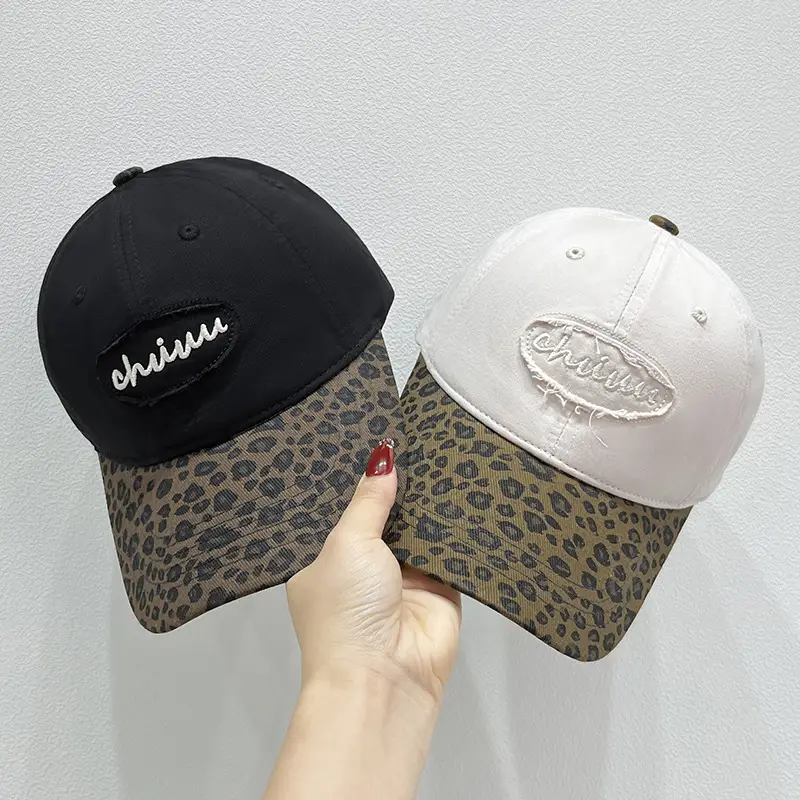 Korean Style Leopard Print Baseball Cap Men Women - Image 7