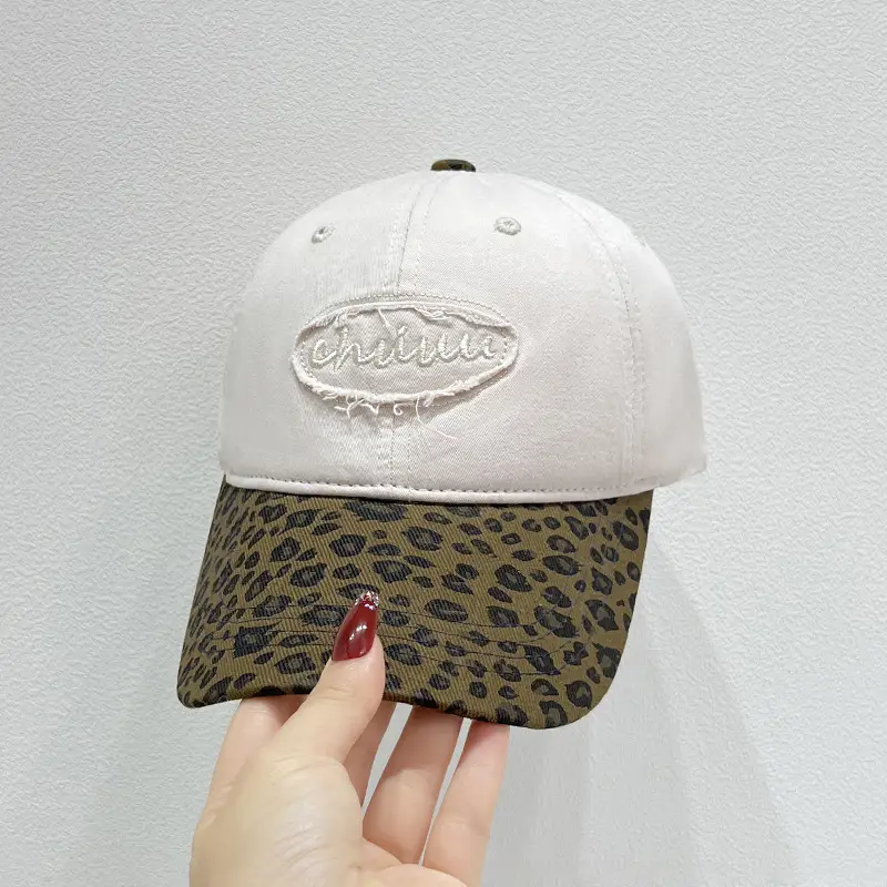 Korean Style Leopard Print Baseball Cap Men Women - Image 2
