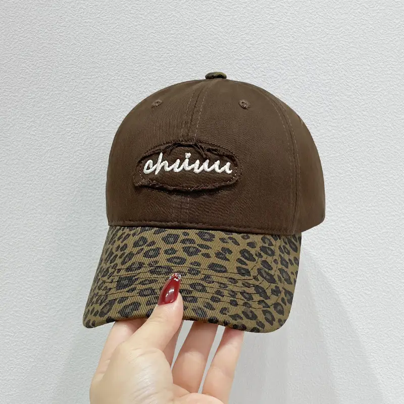 Korean Style Leopard Print Baseball Cap Men Women - Image 3