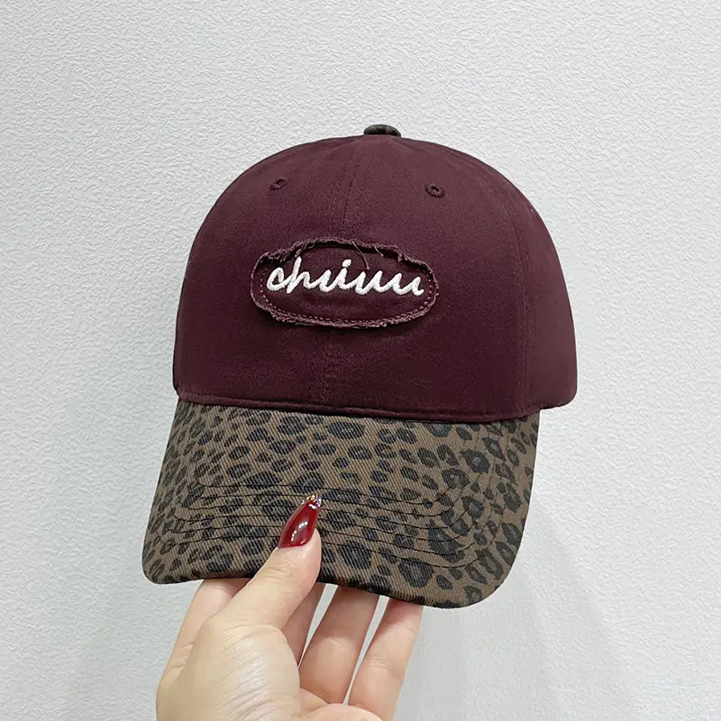 Korean Style Leopard Print Baseball Cap Men Women - Image 4