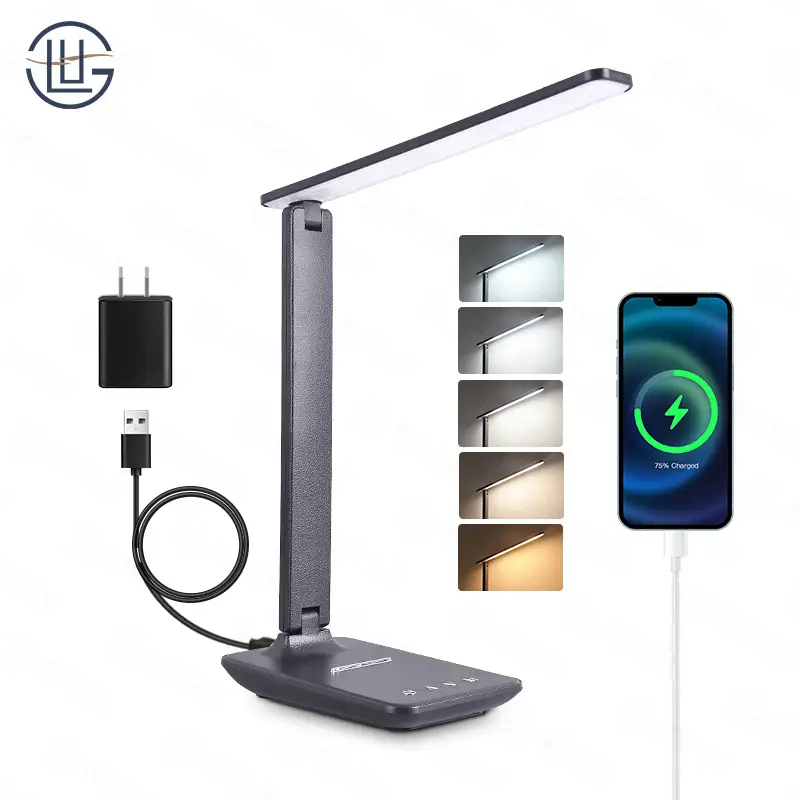 Cross-border Eye Protection Folding Table Lamp Touch Dimming Tone Student Dormitory Bedside Lamp for Learning Children Bedroom