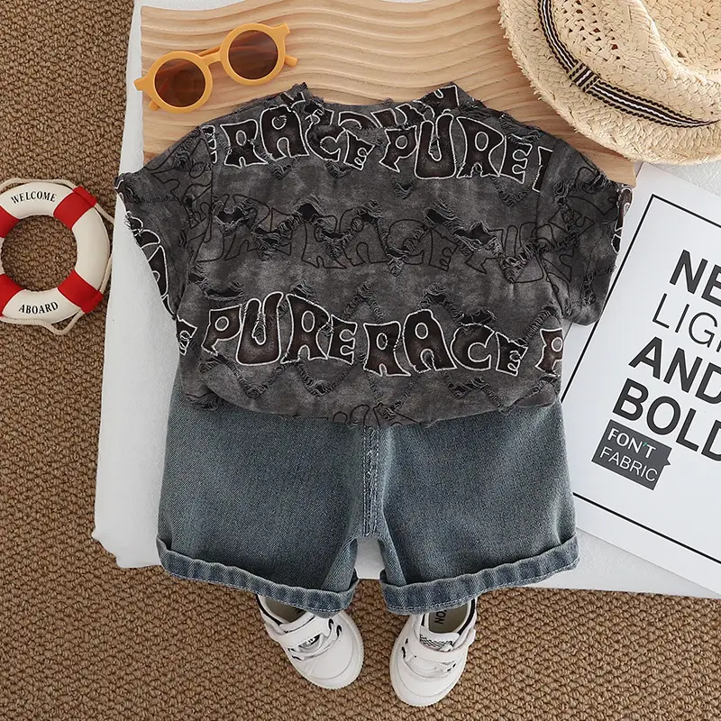 2025 Summer Boys Casual T-Shirt Shorts Set — feature 6
