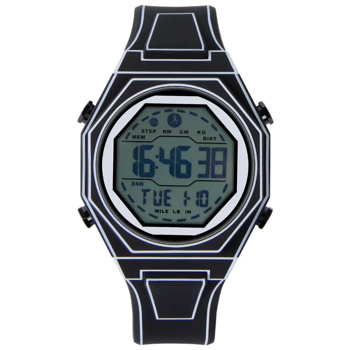 Black Digital Watch 46:38 Student Party Sports — feature 10