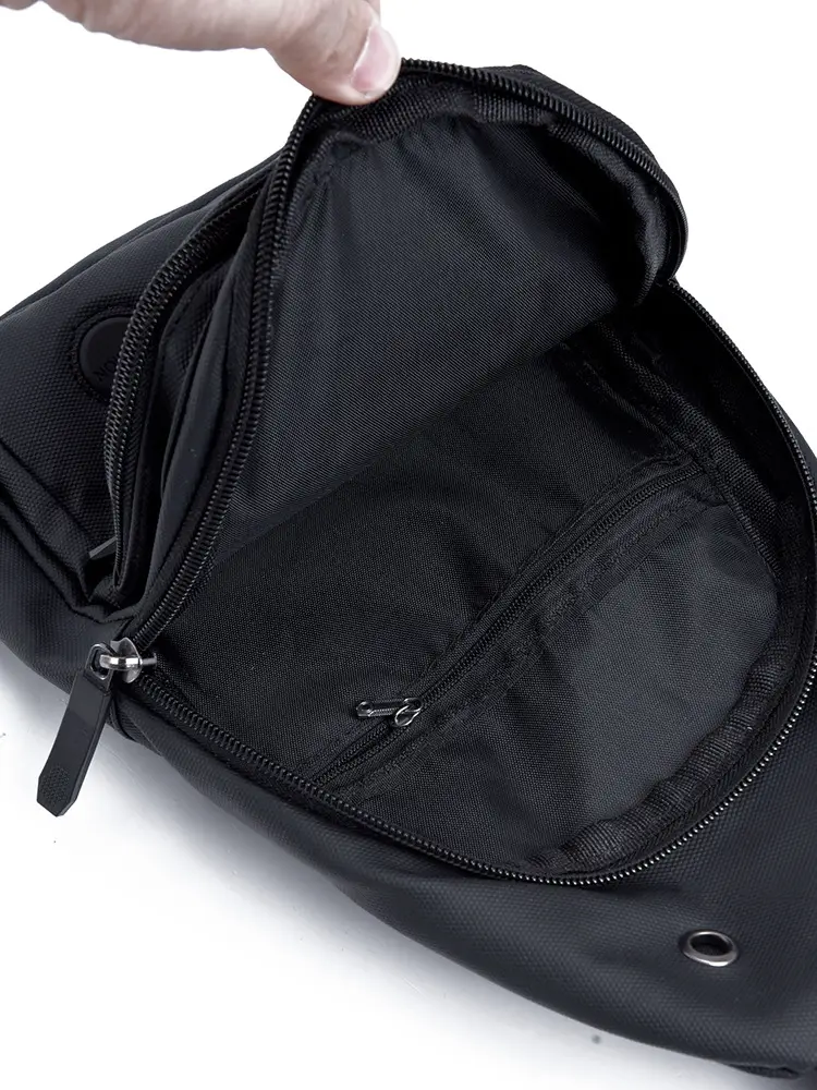 Men's Waterproof Crossbody Bag Green Multi-layer