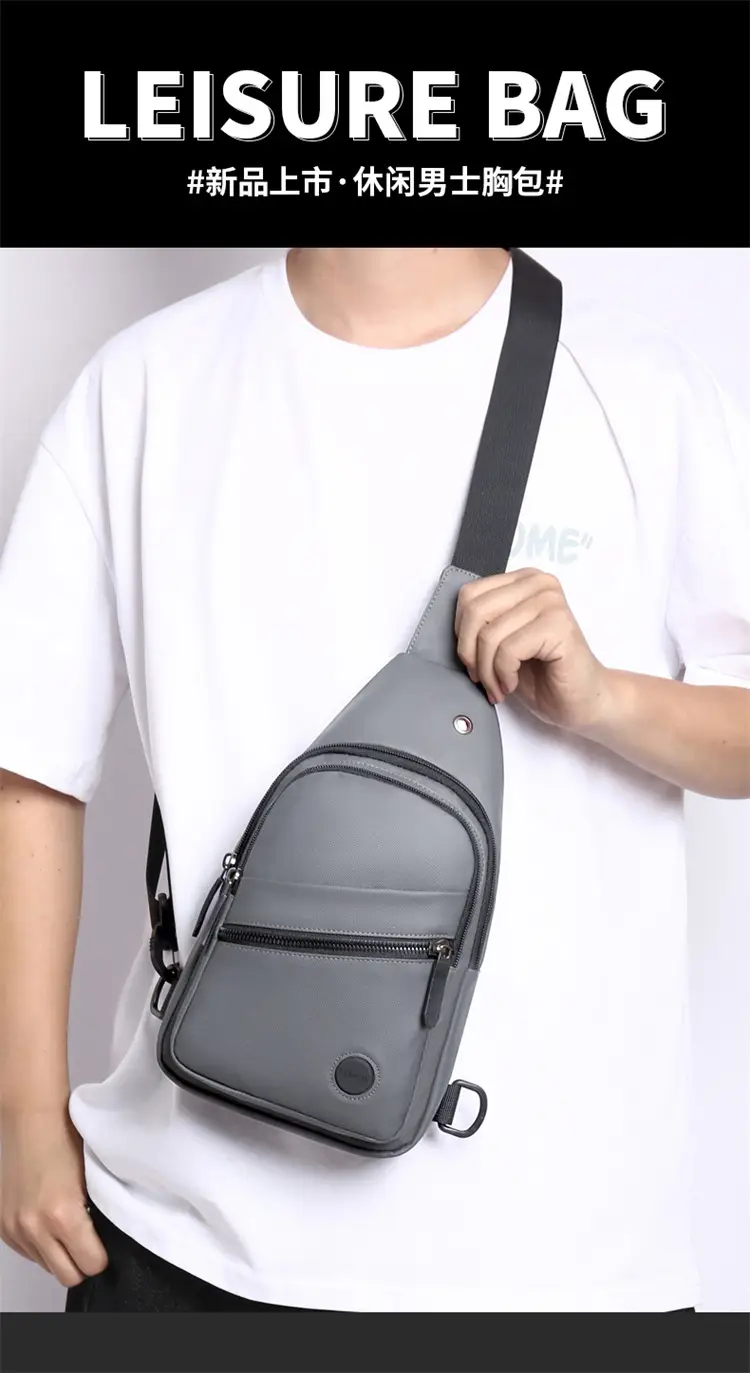 Men's Waterproof Crossbody Bag Green Multi-layer — feature 2
