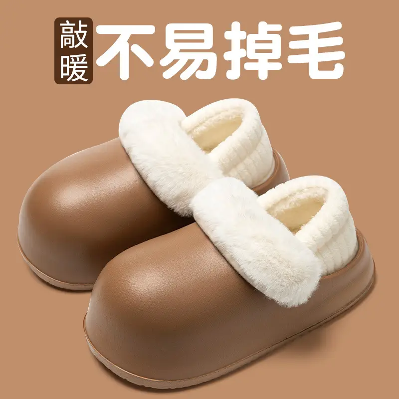 Women Winter Slipper Warm Waterproof Closed Back