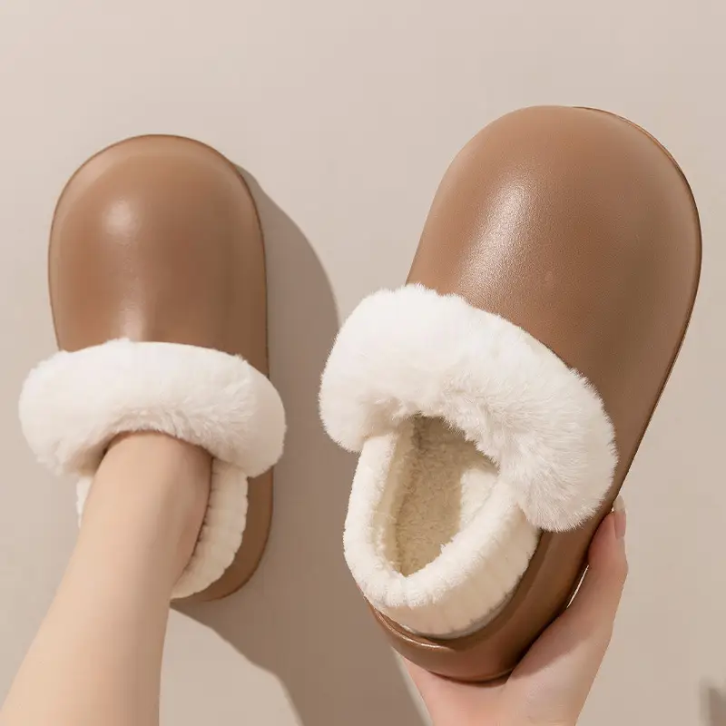 Women Winter Slipper Warm Waterproof Closed Back