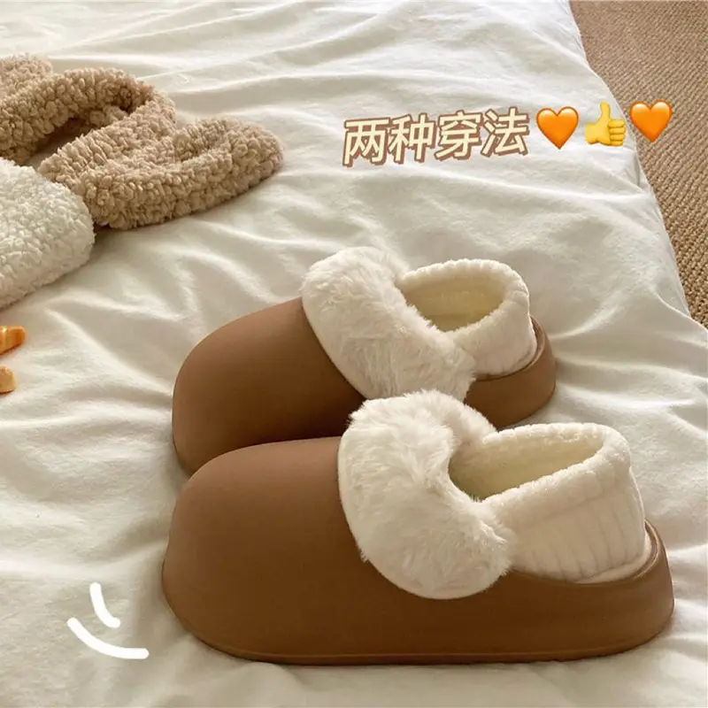 Women Winter Slipper Warm Waterproof Closed Back