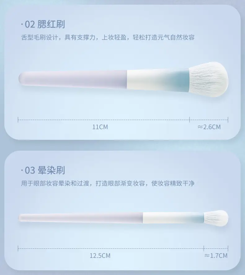 10-Piece Gradient Crystal Makeup Brush Set β feature 9