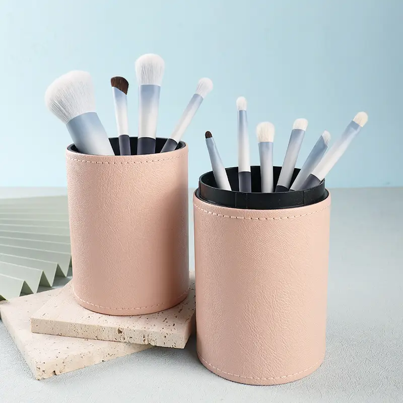 10-Piece Gradient Crystal Makeup Brush Set - Image 6