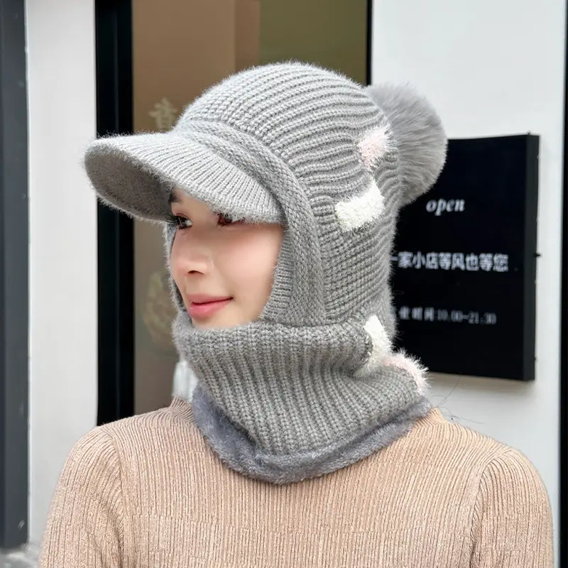 Winter Knitted Neck Sleeve Hat with Duck Tongue & Warm Ear - Image 5