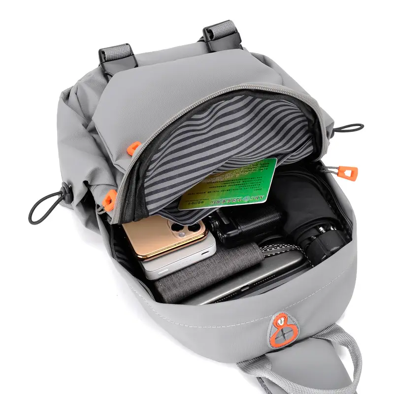 Men's Korean Style Crossbody Bag Black Green - Image 6