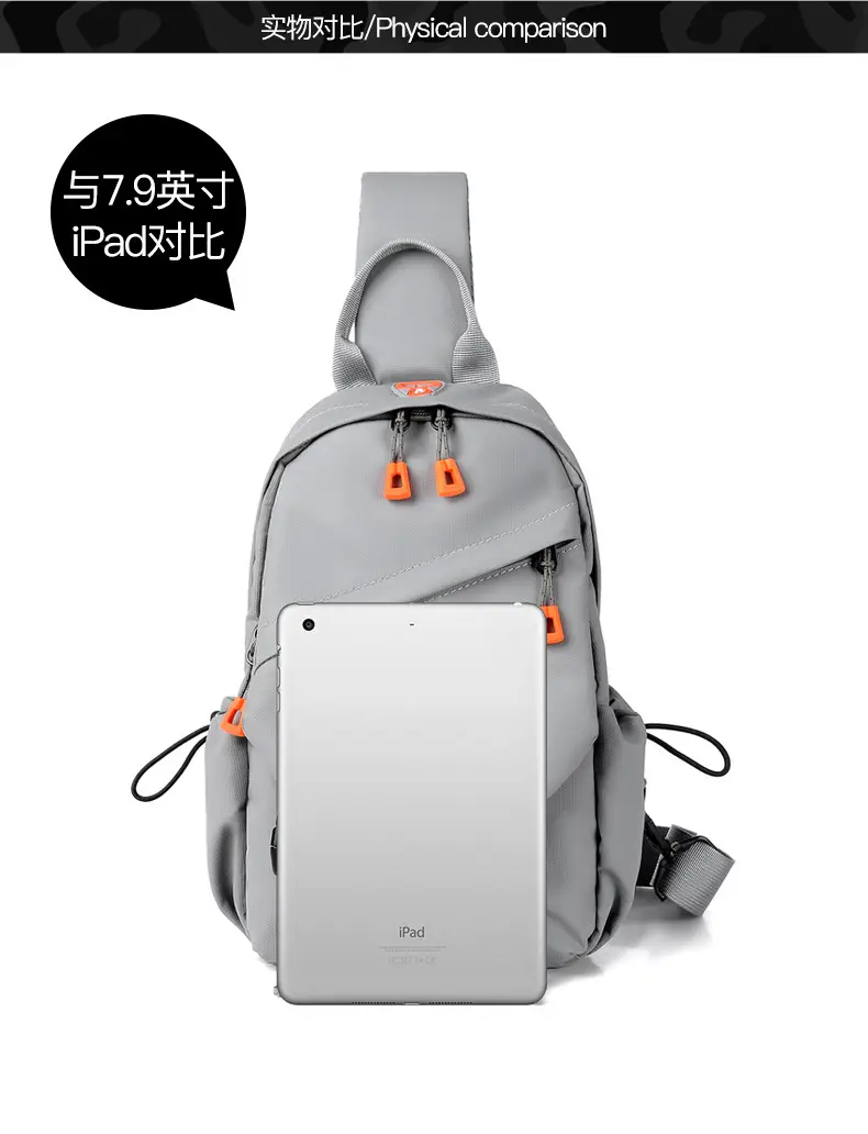 Men's Korean Style Crossbody Bag Black Green — feature 3