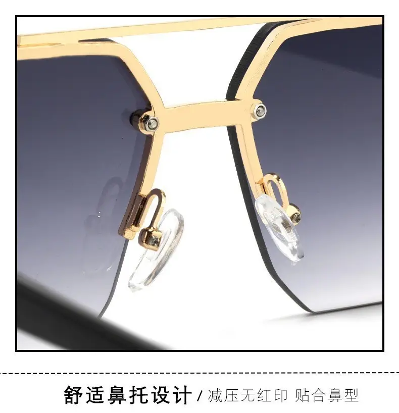 2025 Square Frame Aviator Sunglasses for Men Women — feature 11