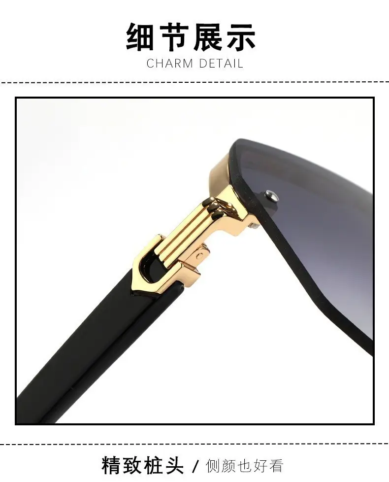 2025 Square Frame Aviator Sunglasses for Men Women — feature 12