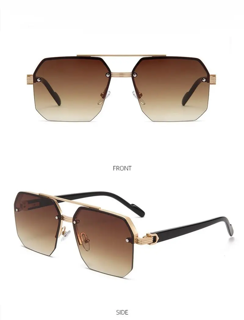 2025 Square Frame Aviator Sunglasses for Men Women — feature 7