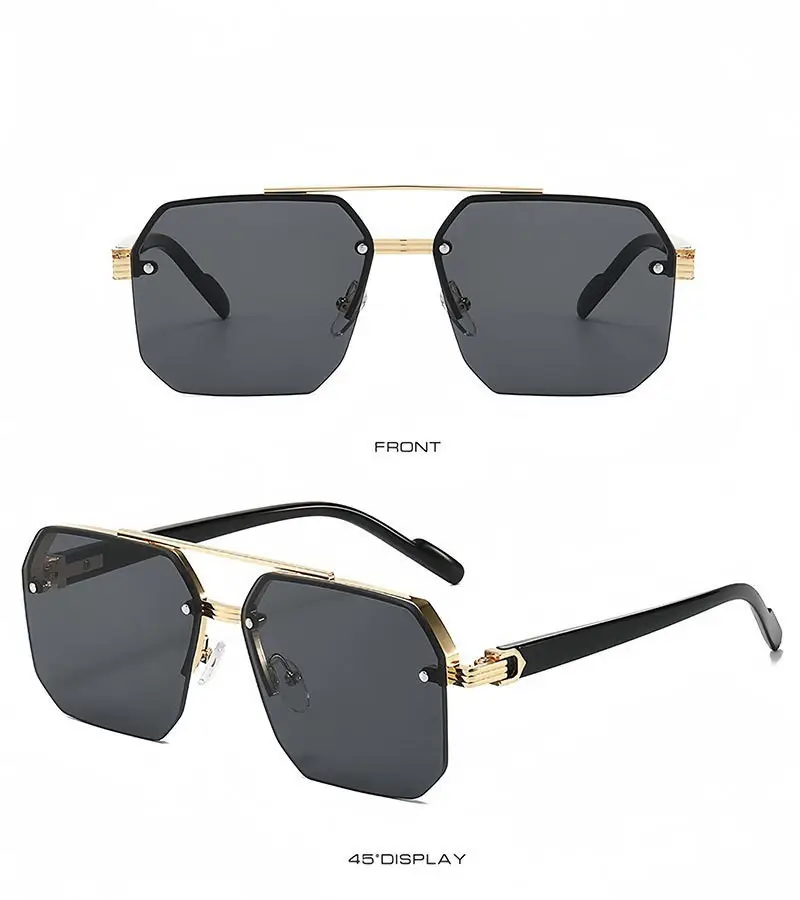 2025 Square Frame Aviator Sunglasses for Men Women — feature 8