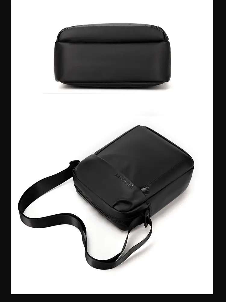 Men's Grey Waterproof Messenger Bag Large Capacity — feature 25