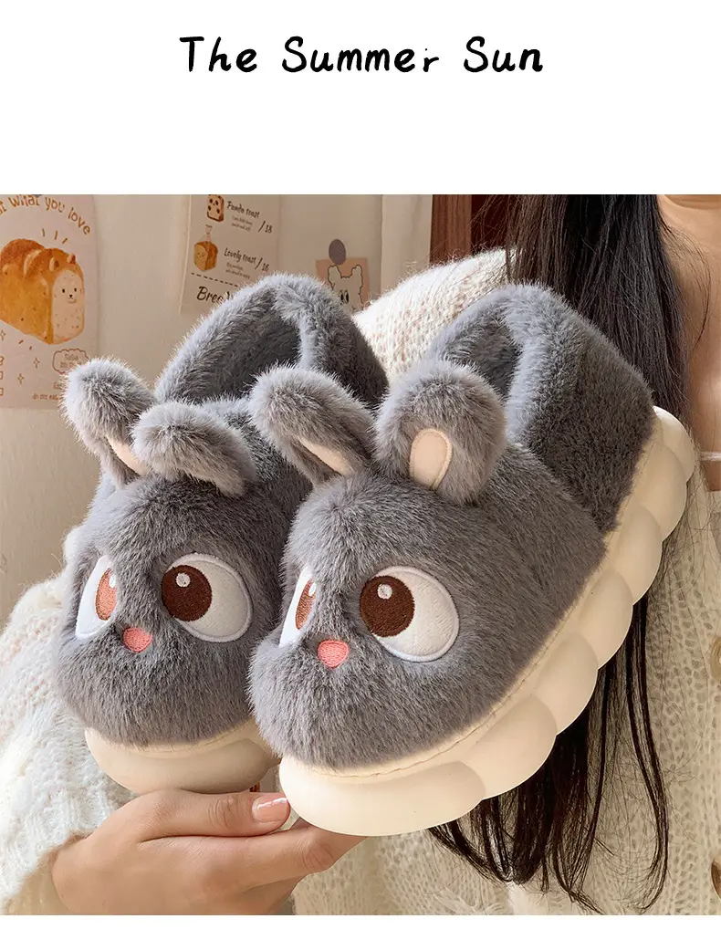 Cotton Slippers Women's Winter 2024 New Indoor Home Warm Wool Slippers Men's Household Parent-child Autumn and Winter — feature 21
