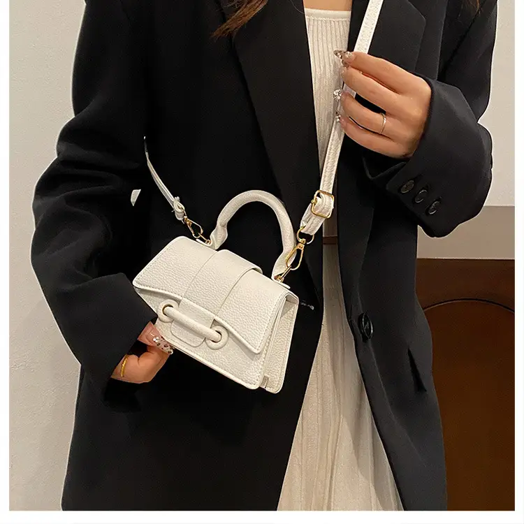 White Korean Style Shoulder Crossbody Bag 2024 — feature 29