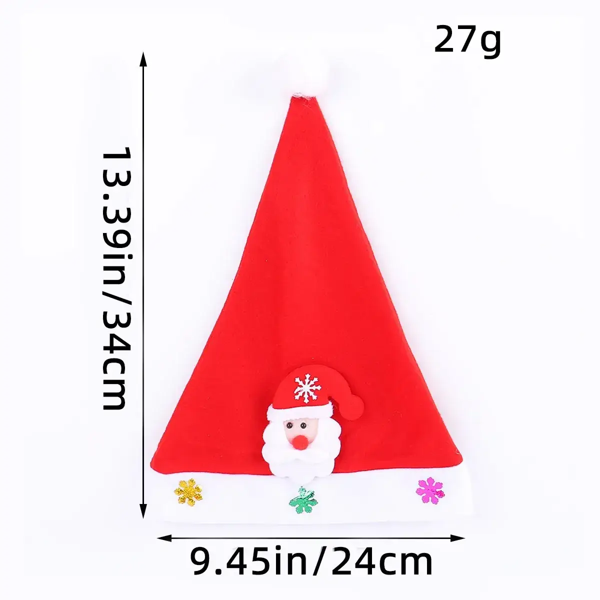 Red Cartoon Christmas Hat for Kids & Adults - Image 3