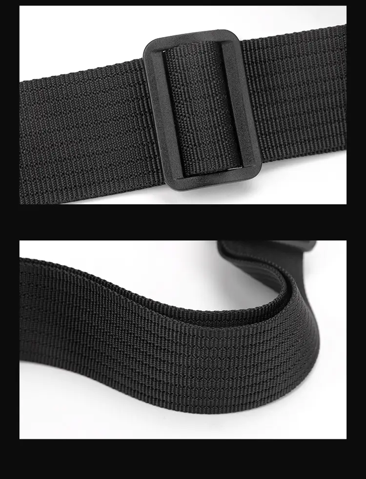 WEPOWER Men's Black Multi-Layer Waist Bag — feature 21