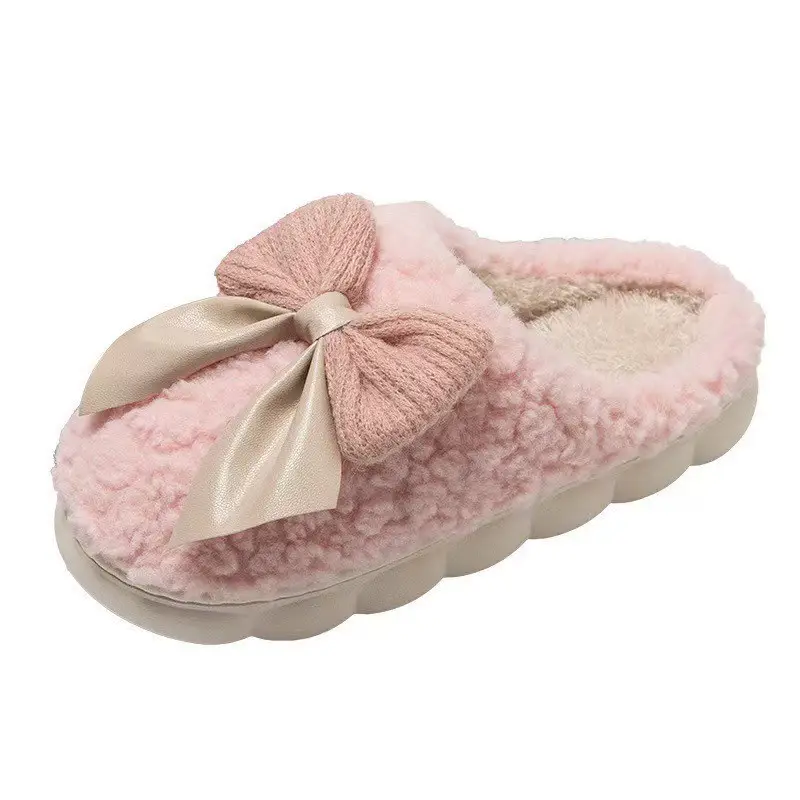 Cotton Slippers Women's Soft Thick Bottom All-match Winter New Indoor Girl Heart Slippers Winter Warm Non-slip Women's Warm Slippers - Image 9