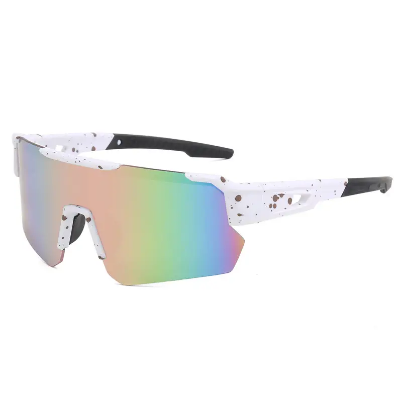Men Windproof Sports Sunglasses Black Gray - Image 14