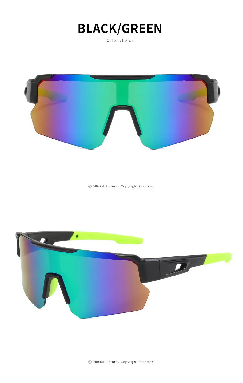 Men Windproof Sports Sunglasses Black Gray — feature 23