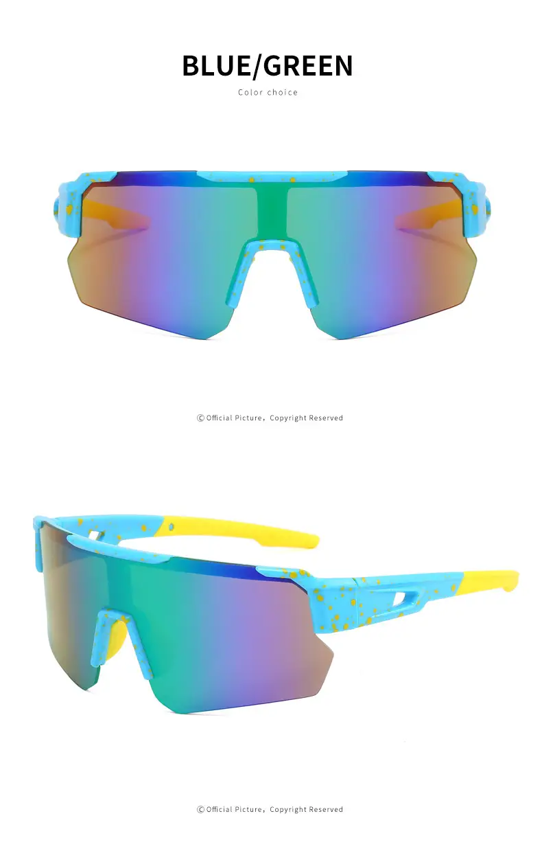 Men Windproof Sports Sunglasses Black Gray — feature 27