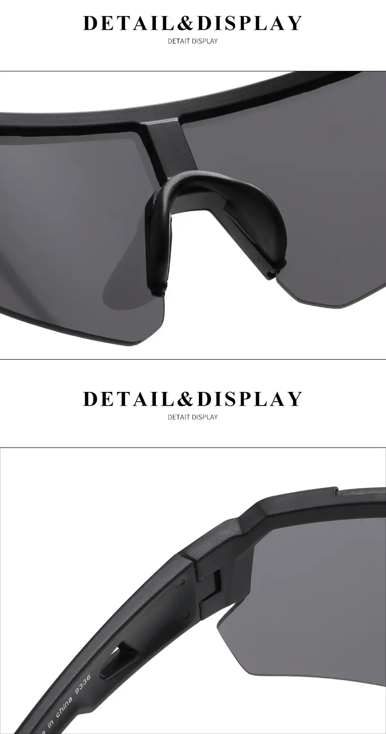Men Windproof Sports Sunglasses Black Gray — feature 31