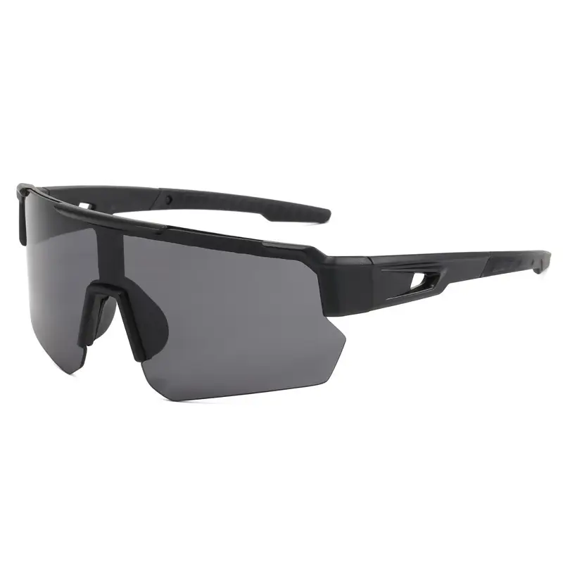 Men Windproof Sports Sunglasses Black Gray