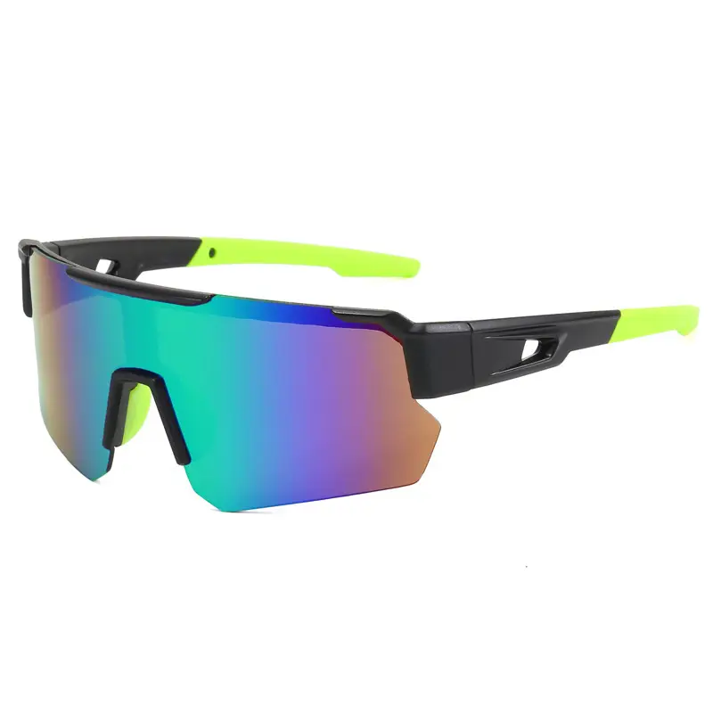 Men Windproof Sports Sunglasses Black Gray - Image 2