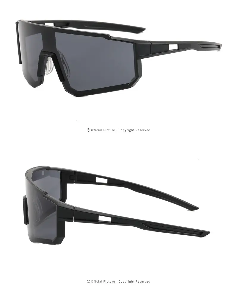 Men Women Square Sunglasses Black Dark Lens Cycling Sports — feature 20