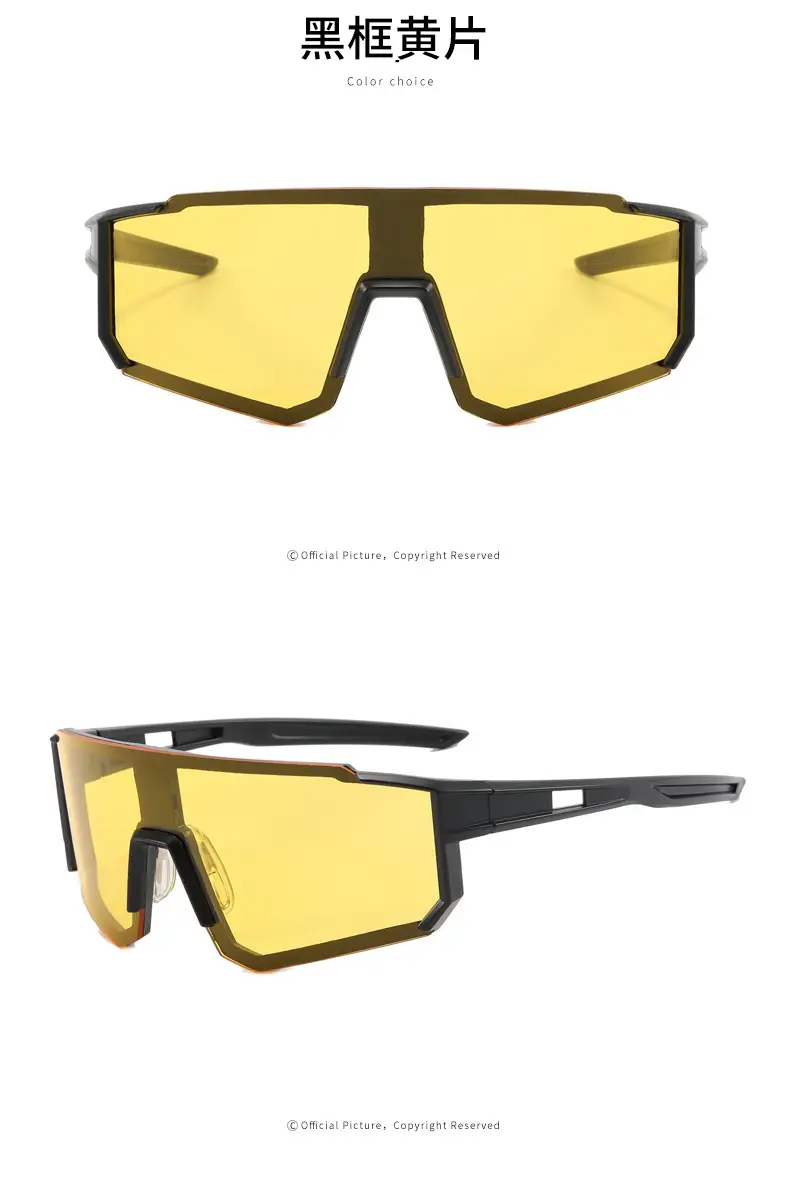 Men Women Square Sunglasses Black Dark Lens Cycling Sports — feature 25