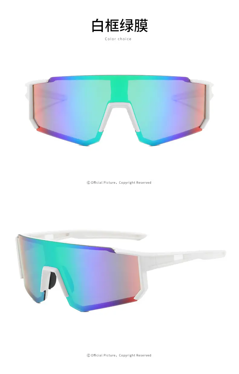 Men Women Square Sunglasses Black Dark Lens Cycling Sports — feature 26