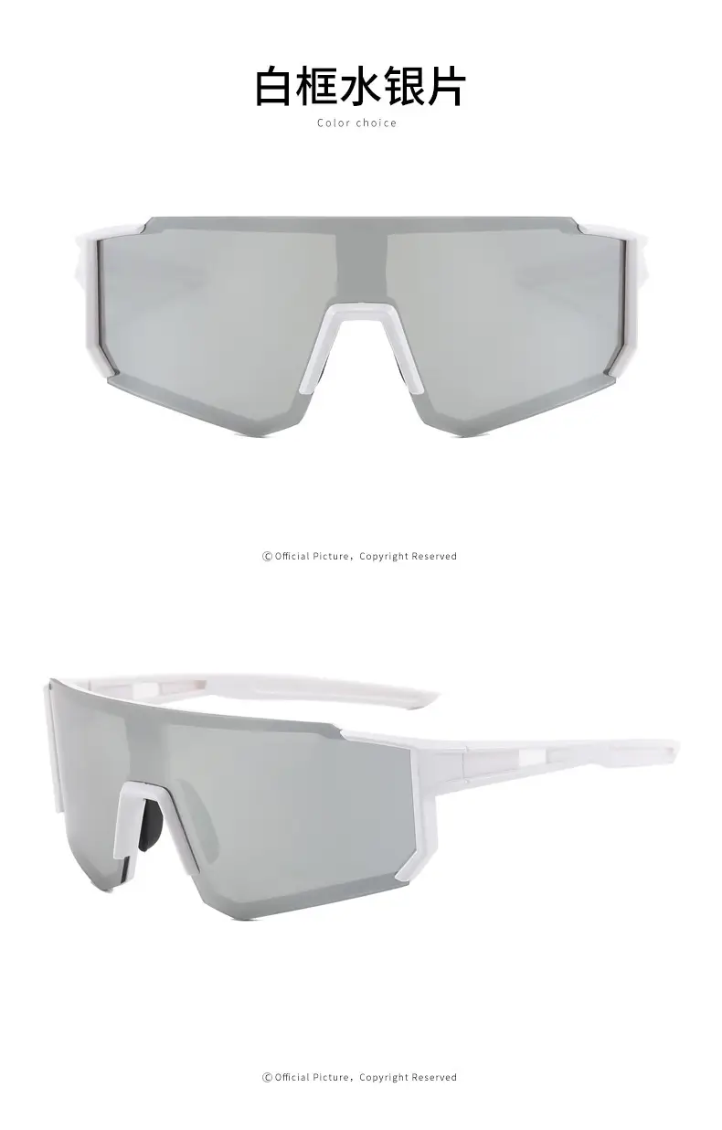 Men Women Square Sunglasses Black Dark Lens Cycling Sports — feature 27