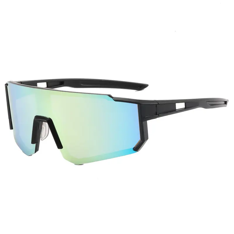 Men Women Square Sunglasses Black Dark Lens Cycling Sports - Image 5
