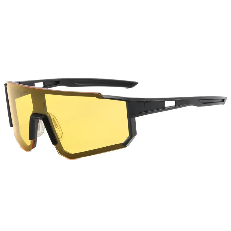 Men Women Square Sunglasses Black Dark Lens Cycling Sports - Image 8