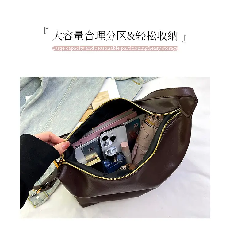 Large Capacity Women's Bag Retro 2024 Shoulder Crossbody Commuter — feature 4