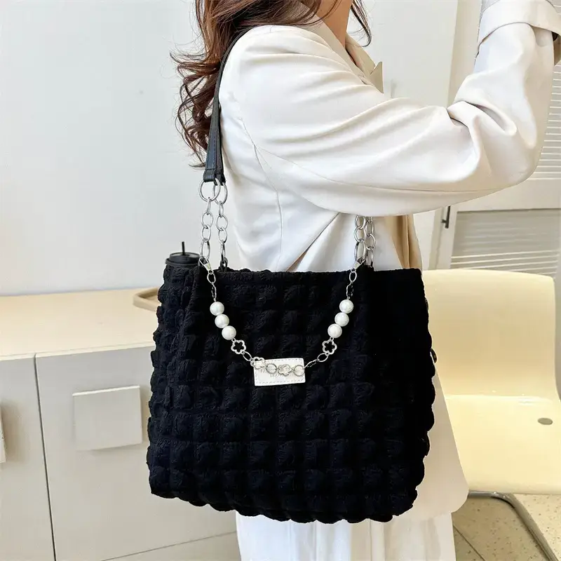 2024 Summer Women's Pleated Shoulder Bag Set of 5 - Image 6