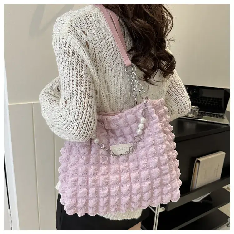 2024 Summer Women's Pleated Shoulder Bag Set of 5 — feature 13