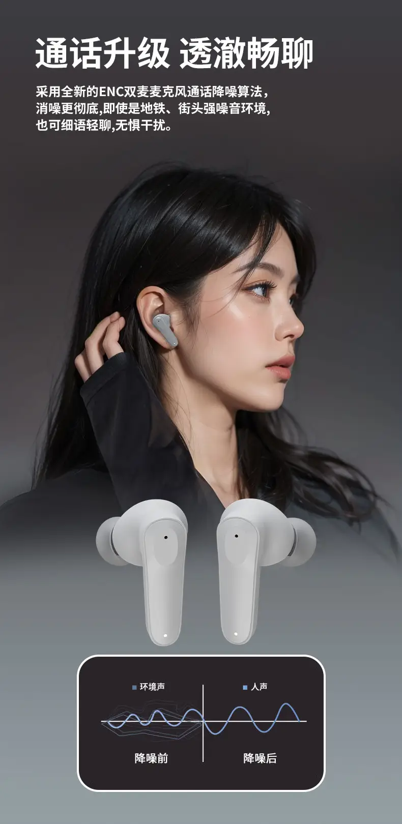 Binaural Bluetooth Headset with Noise Cancellation — feature 18