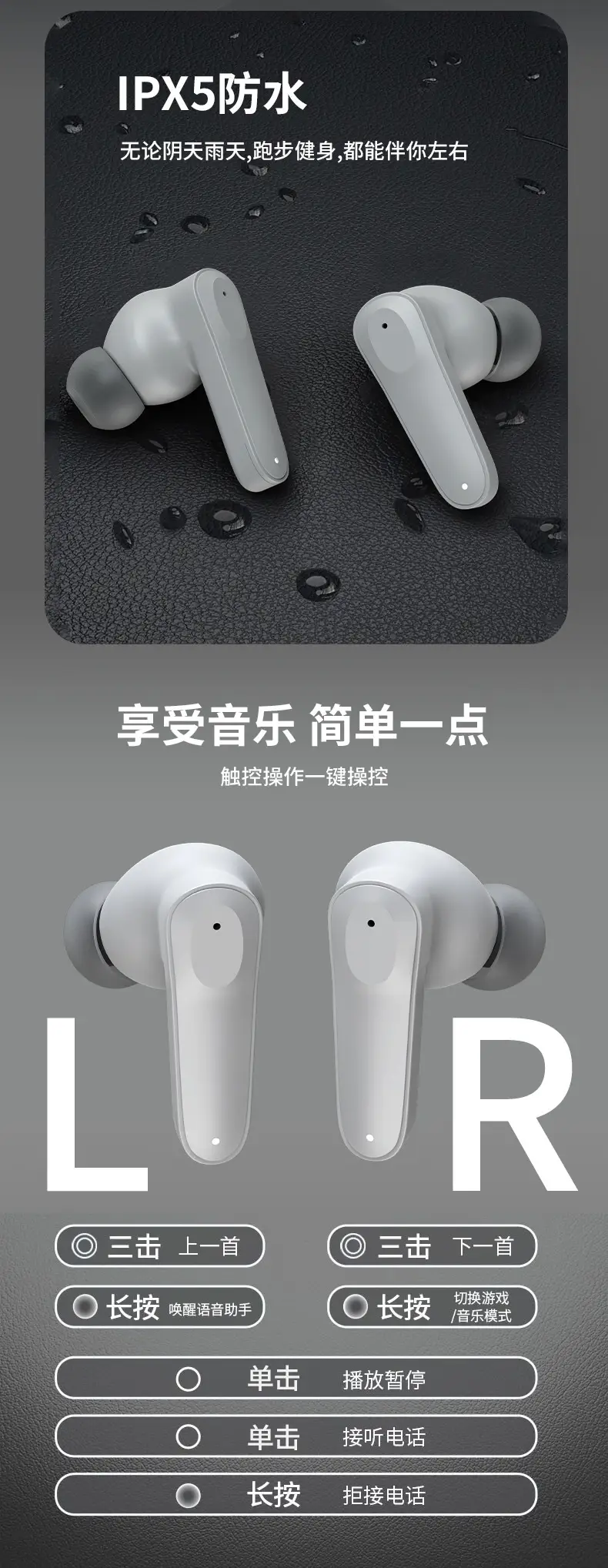 Binaural Bluetooth Headset with Noise Cancellation — feature 23