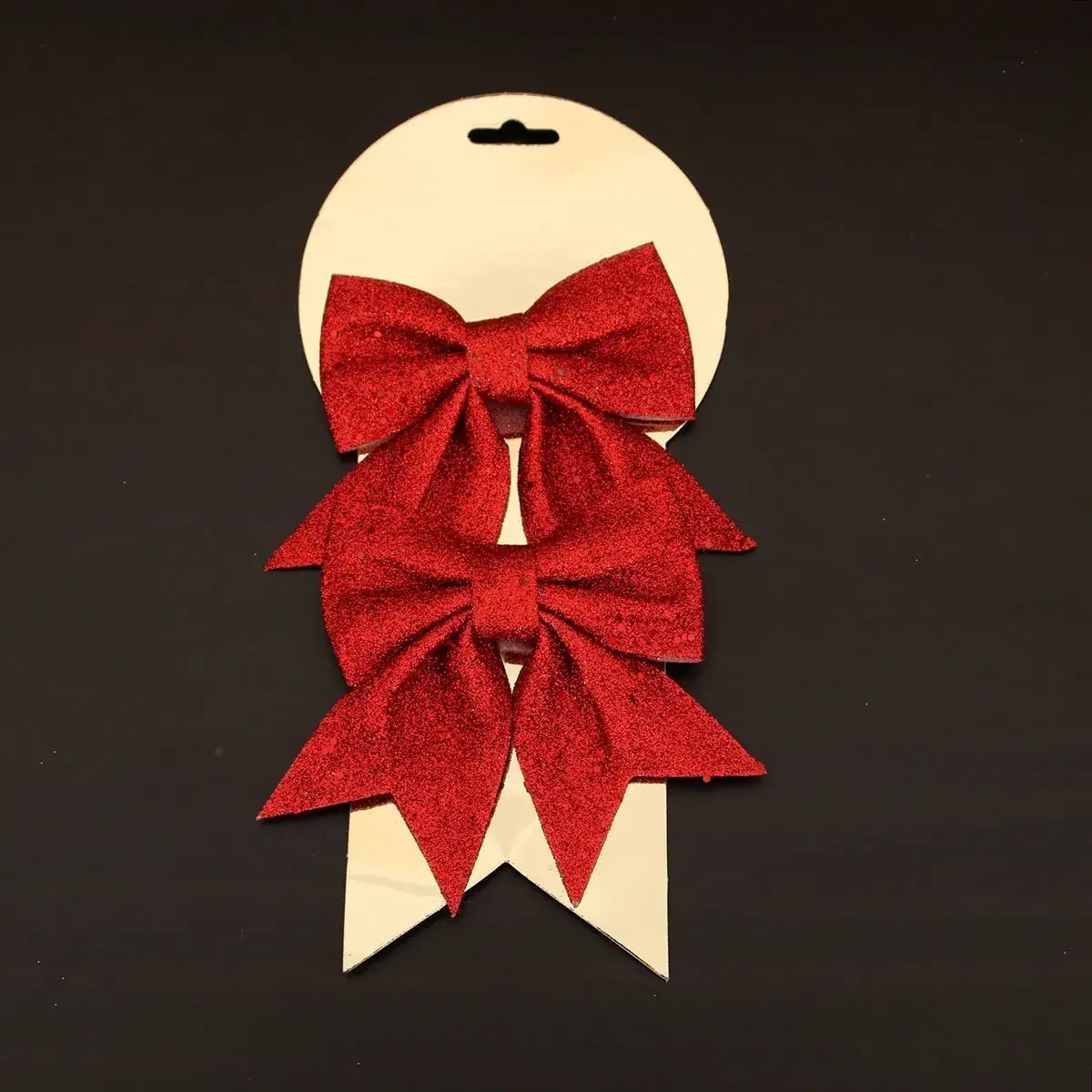 New Christmas Bow Decorations for Tree Pendant - Image 2