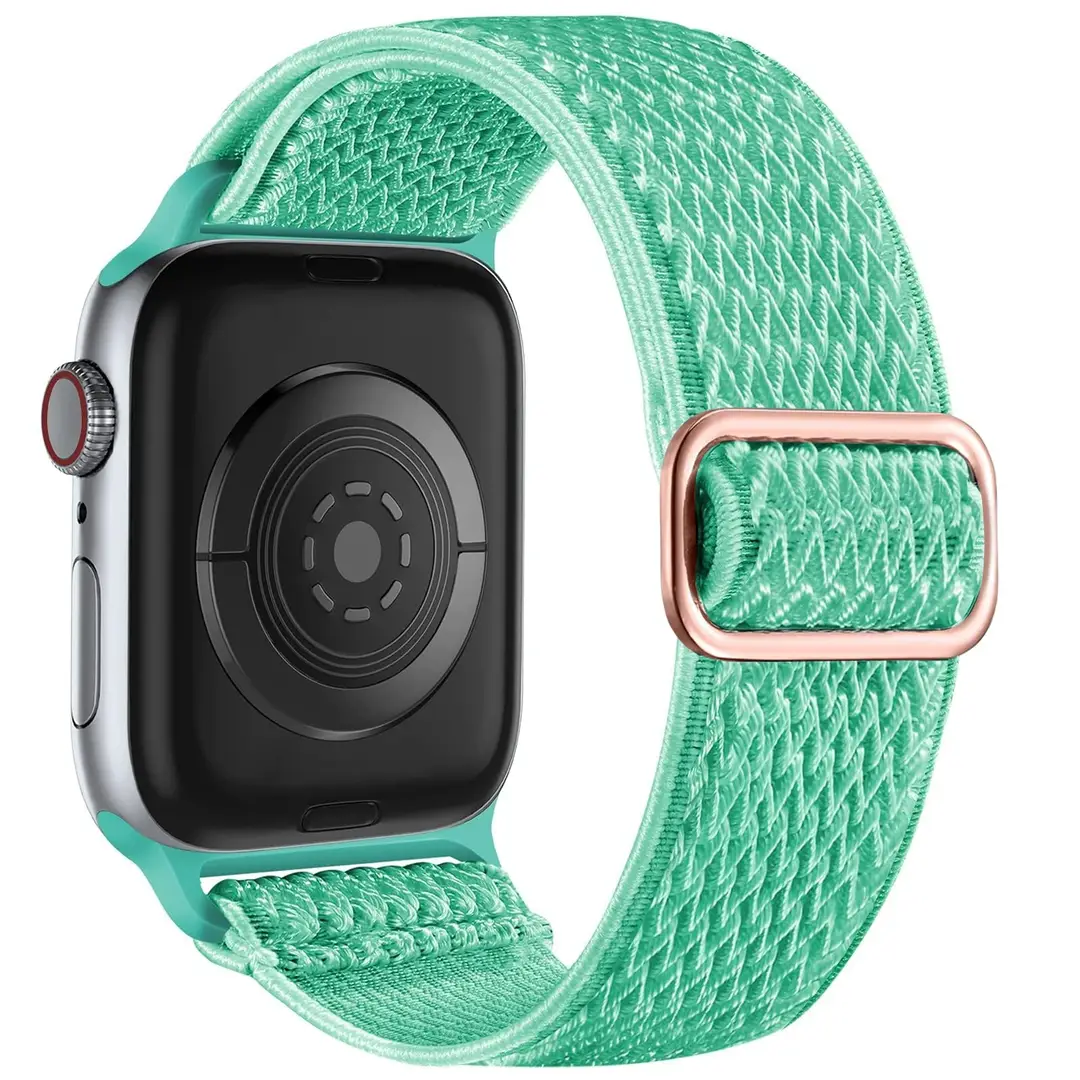 Wavy Apple Watch Strap for Apple Watch Stretch Japanese Buckle Nylon Compatible Iwatch Watch Strap
