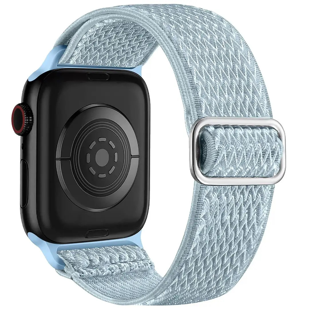 Wavy Apple Watch Strap for Apple Watch Stretch Japanese Buckle Nylon Compatible Iwatch Watch Strap